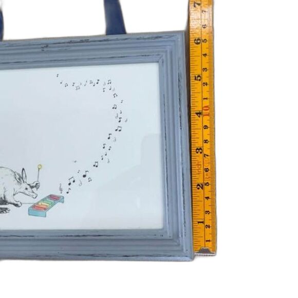 Framed Baby Kids Whimsical Armadillo Xylophone Musical Nursery Art Print. - Picture 7 of 8